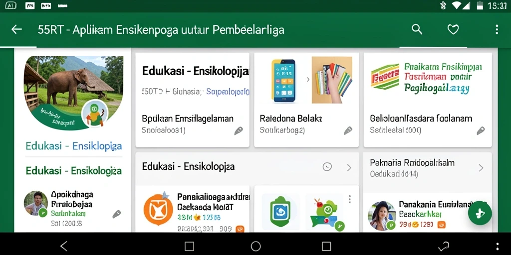 Tampilan antarmuka aplikasi 55RT yang sederhana dan informatif.