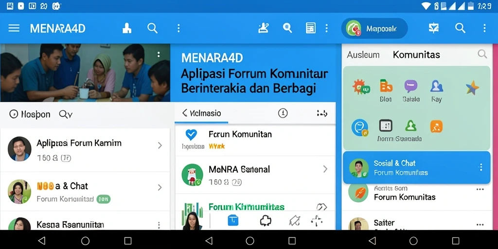 Tampilan antarmuka MENARA4D yang interaktif dan menarik.