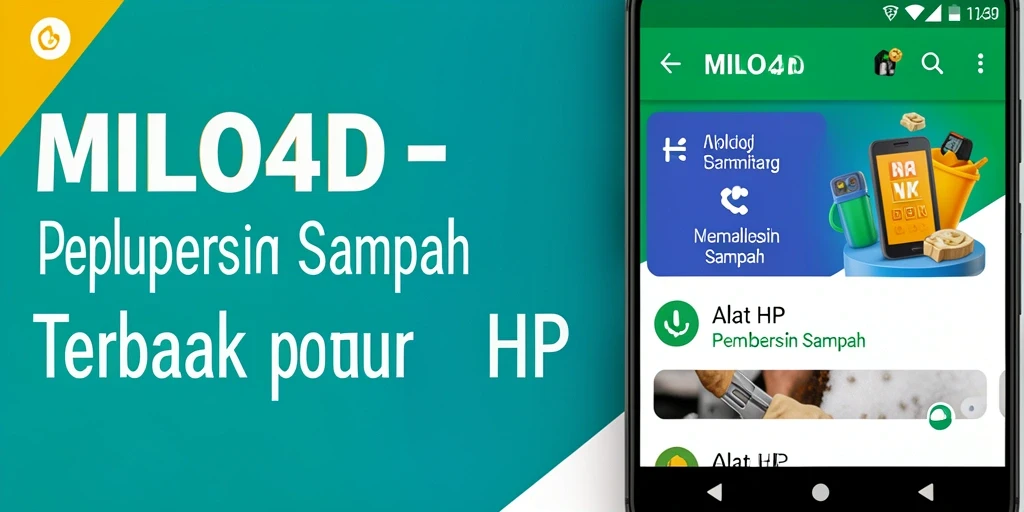 Tampilan antarmuka pembersih sampah MILO4D yang sederhana dan efektif.