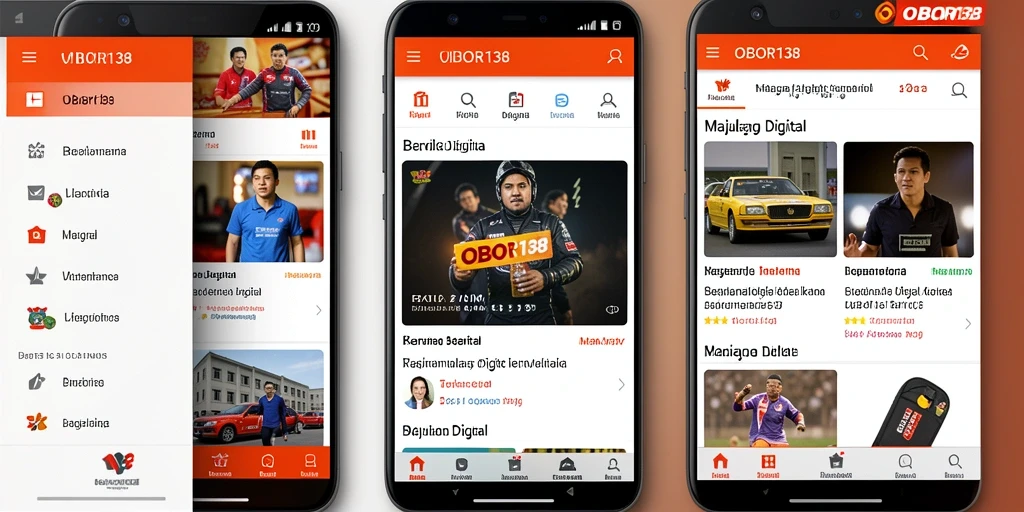 Antarmuka OBOR138 yang menarik dan informatif untuk berita digital.