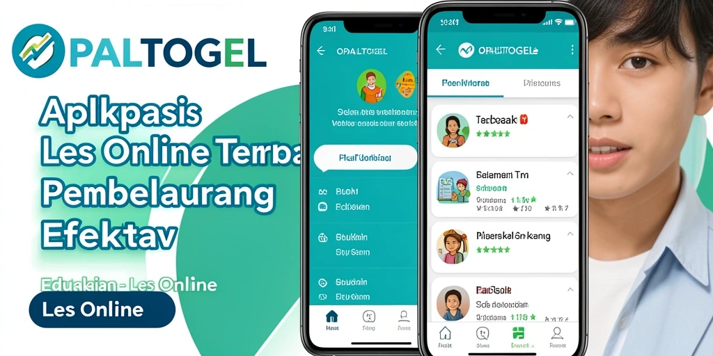 Antarmuka menarik dan fungsional dari OPALTOGEL untuk Les Online.